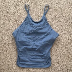 Lululemon Blue High-Neck Tank Top